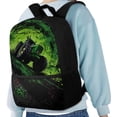 thumbnail image 4 of Yuyamidu Green Tractor School Backpack for Kids Teens, Large Capacity Bookbag with Multiple Pockets for Elementary Middle School Students Daily Use Travel, 4 of 6