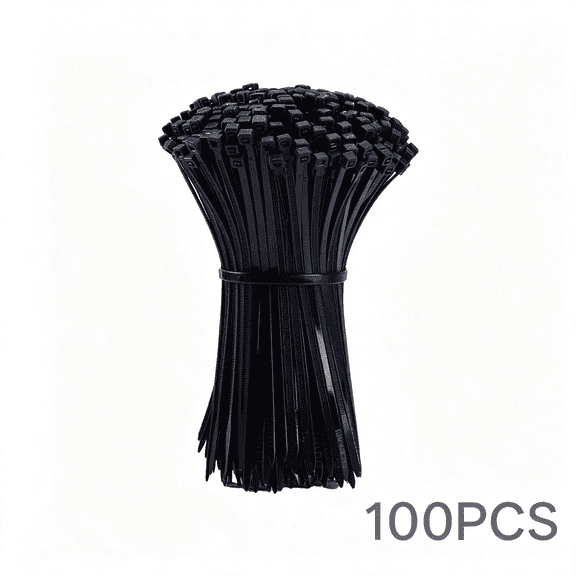 XENAKY Zip Ties 14 Inch (100 Pack), Black, 50Lb Tensile Strength, Uv Resistant Cable Ties for Indoor and Outdoor by Versatile Black Zip Ties