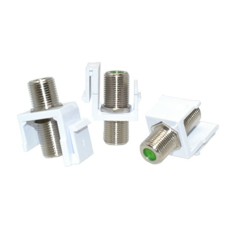 25pcs Snap-In F-Type Insert Keystone Connector Module Coax Cable Wall Jack price history on PriceWatchPro