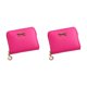 thumbnail image 2 of Qarigey Cartera compacta y elegante con tarjetero para el día a día Cartera Tarjetero Carteras pequeñas Monedero rosa rojo Rosa roja 2Conjunto, 2 of 6