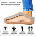 thumbnail image 3 of Haussimple Wool Unisex Wool Outdoor Slippers Color: Gray, Size: 8W, 3 of 7