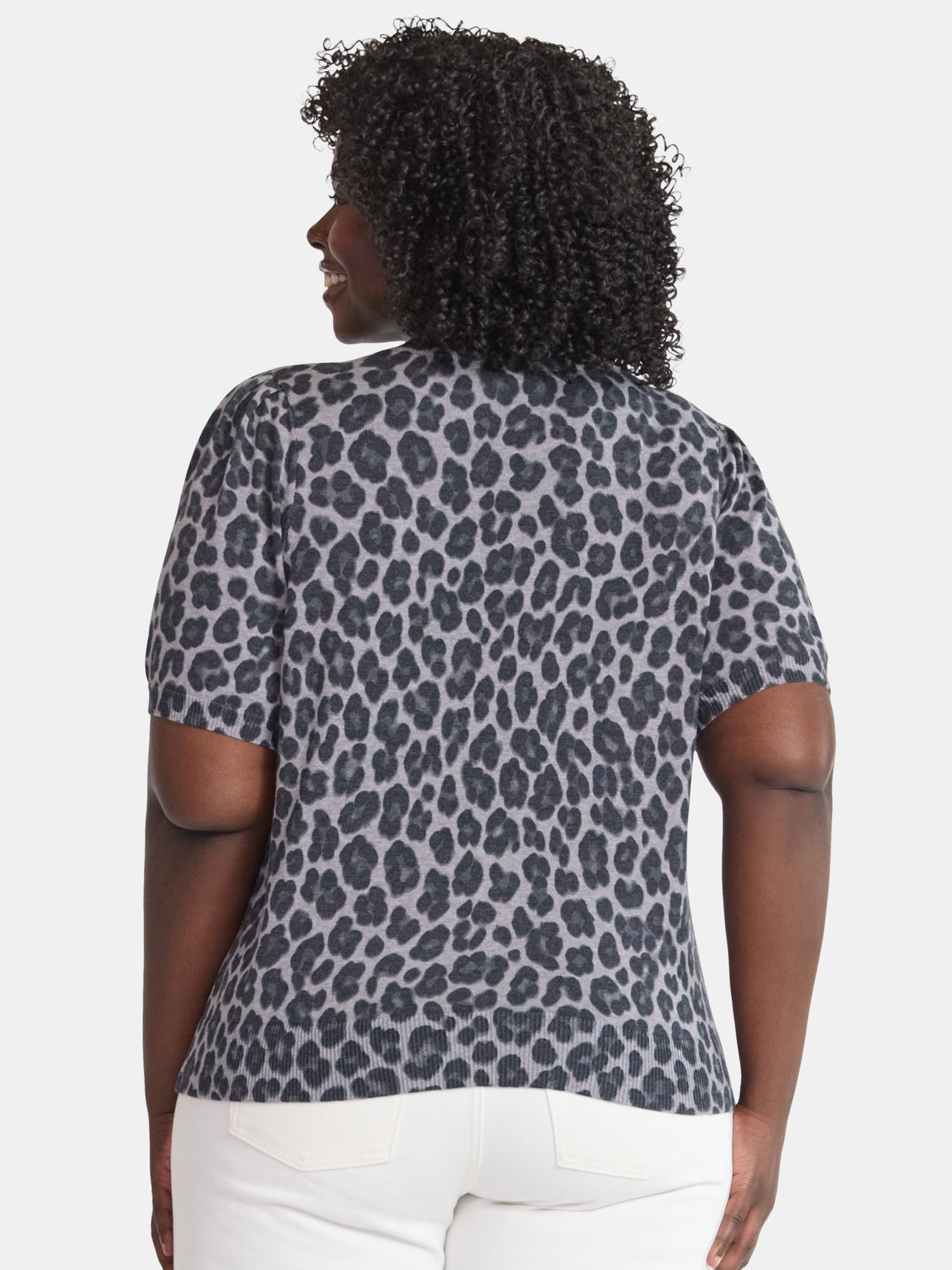Terra & Sky Women's Plus Printed Sweater, Sizes 0X-5X