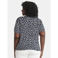 thumbnail image 3 of Terra & Sky Women's Plus Printed Sweater, Sizes 0X-5X, 3 of 5