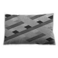 thumbnail image 1 of Ahgly Company Patterned Indoor Rectangular Platinum Silver Gray Lumbar Throw Pillow, 13 inch by 19 inch, 1 of 5