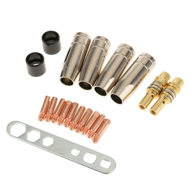 Kits de accesorios de instalación Zulema 19 piezas para antorcha de soldadura MIG MB 15AK