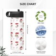 thumbnail image 4 of Fotbe Different Mushrooms Pattern 18oz Sports Insulated Kettle Stainless Steel Sports Insulated Kettle For Running Hiking Cycling Climbing Man'S Woman'S Water Bottle, 4 of 8