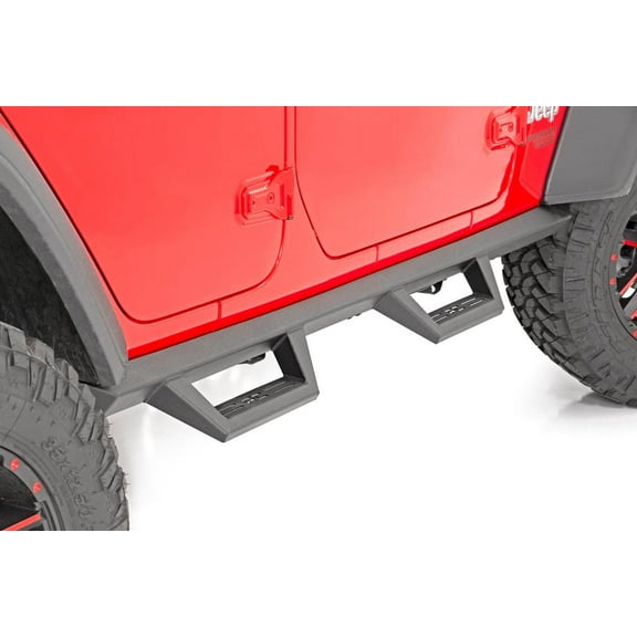 Rough Country XL2 Drop Steps for 2018-2026 Jeep Wrangler JL | 4-Door - 90769A