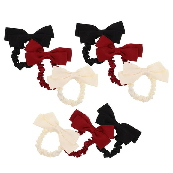 PTOOTP Elastic Bowknot Hair Bands Multi Color French Vintage for Wearing