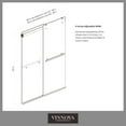 thumbnail image 2 of Vinnova Design Spezia 60" W x 76" H Double Sliding Frameless Shower Door in Brushed Nickel, 2 of 13