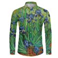 thumbnail image 3 of Camisas con estampado abstracto en 3D para hombre, camisas casuales de manga larga con botones y corte regular, camisetas de playa para hombre, camisetas de gran tamaño, 3 of 5