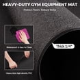 thumbnail image 3 of Signature Fitness PVC Equipment Mat, Black, Available in 4 Sizes, Protective Floor Mat for Treadmills, Exercise Bikes, and Home Gym Equipment, 3 of 6