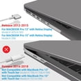 thumbnail image 4 of IBENZER Compatible with MacBook Pro 13 Inch Case2015-2012 A1502 A1425, Hard Shell Case with Keyboard Cover & Screen Protector for Old Version Mac Pro Retina 13, Ultra Gray, W-R13-UAGY+2, 4 of 9