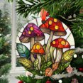 thumbnail image 2 of Ornament Window Hanging, Mushroom Leaves Suncatcher for Doors Home Sun Catchers Decoration and Christmas, Mother's Day Birthday Gifts for Women, Men, and Mom, 2025, Seasonal, 2 of 5