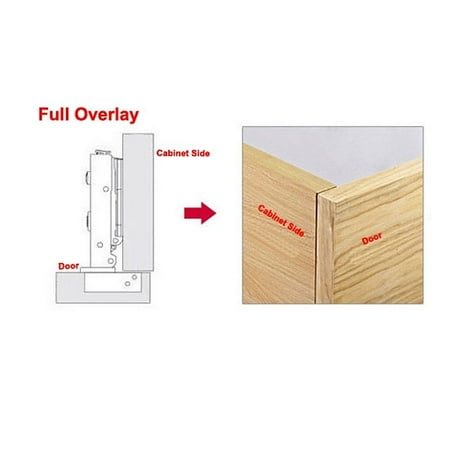 115mm Length Detachable Self Close Full Overlay Cabinet Door