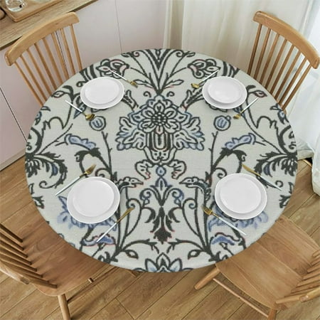 

Plo0ole European Cover Elastic s Waterproof Outdoor Indoor cover for Dinner Party Shower Vintage Flower 46-50