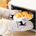 thumbnail image 6 of Clearance! One Pair of Cotton Oven and Potholders Bbq Gloves Oven Kitchen Cooking Microwave Oven Gloves Pot Pad Heat Proof Gloves*1 Piece, 6 of 6