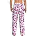 thumbnail image 3 of Xecao Orchids Flowers Men's Straight Lounge Pajama Pants: The Ultimate in Comfortable Sleepwear, 3 of 9