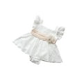 thumbnail image 2 of Baby Girl Ruffle Romper Lace Tutu Dresses Embroidered Sleeveless Summer Outfit, 2 of 8
