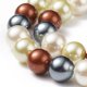 thumbnail image 5 of Shell Pearl Bead Strands Grade A Round Mixed Color 8mm Hole: 1mm about 48~50pcs/strand 16 inch, 5 of 6