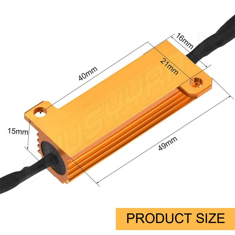 3157 Load Resistor Syneticusa 3157 LED Load Resistor - Fix Hyper Flash Error For Turn Signals, 1 Year Warranty Syneticusa Load Resistor - Foto 11