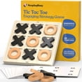 thumbnail image 1 of Juego Tic Tac Toe de madera para mantener ocupado las actividades de demencia, 1 of 7