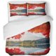 thumbnail image 1 of Juego de Ropa de Cama de 3 Piezas ABPHQTO Rojo Monte Fuji en Otoño Tamaño Twin, 1 of 1