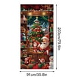 thumbnail image 3 of RuiJiao Christmas Door Cover - 91cm Wide x 203cm High (SDMT - 116) - Ideal for Holiday Decor, 3 of 9