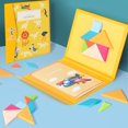 thumbnail image 2 of Magnetic Geometric Shape Tangram Puzzles Building Blocks Early Educational Toy, 2 of 7