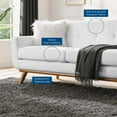 thumbnail image 6 of Modway Engage Left-Arm Upholstered Fabric and Wood Loveseat in White, 6 of 7