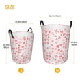 thumbnail image 5 of Balery Cute Hand Drawn Hearts Round Laundry Basket with Handles Waterproof Freestanding Laundry Hamper for Clothes Toys in the Dorm and Family-Small, 5 of 8
