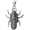 no chain, variant on Unisex Stainless Steel Personality Vintage Hip Hop Rock Insect Scarab Beetle Skull Pendant Necklace
