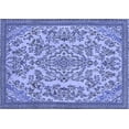 thumbnail image 1 of Ahgly Company Machine Washable Indoor Rectangle Abstract Blue Modern Area Rugs, 7' x 9', 1 of 4