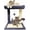 20 in Grey Cat Tree, variant on , 28.35" H(72cm) Tree/ Tree Tower with Bed, Posts for Indoor Cats with Plush Ball , Small Tree for Kittens/Cats Playing (28 in Tree)