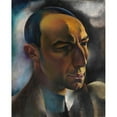 thumbnail image 2 of Hanns Bolz 12x14 Black Ornate Wood Framed Double Matted Museum Art Print Titled: Portrait of the Art Dealer Alfred Flechtheim (1910), 2 of 5