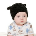 thumbnail image 2 of Baby Hat Knit Hat Autumn And Winter Hat Gloves Set Cute Little Ears Shape Boys And Girls Baby Hat Baby Boy Winter Caps Cute Baby Hats Premature Mittens Baby Boxing Hat Kids Hats Summer Baby Girl Hat, 2 of 9