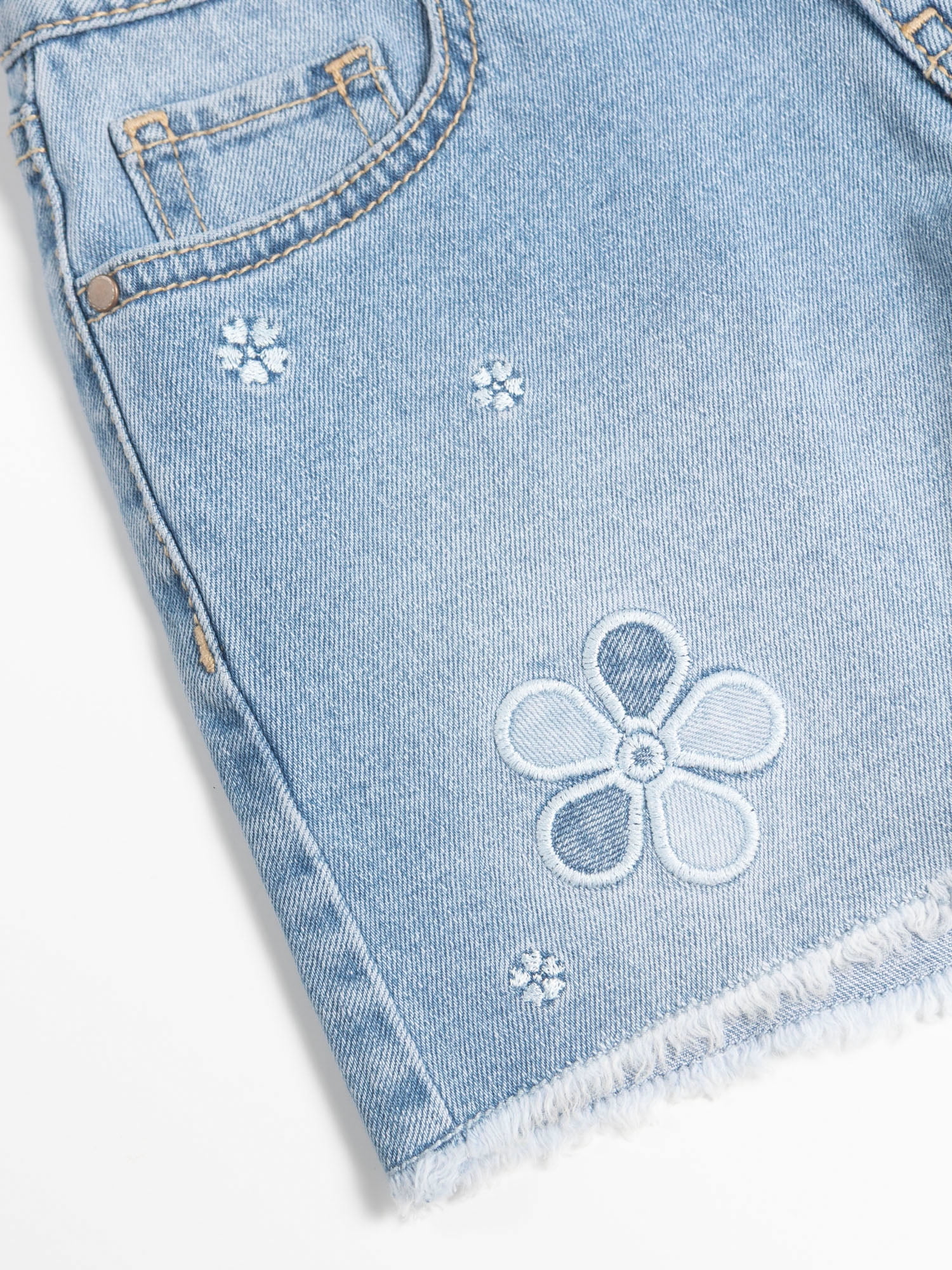 Wonder Nation Girls Baggy Denim Shorts, Size 5-18