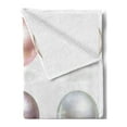 thumbnail image 2 of Pearls Soft Flannel Fleece Blanket, Graphic Round and Smooth Shapes Pastel Color Treasures of Sea Bridal Inspired Design, Cozy Plush for Indoor and Outdoor Use, 60" x 80", Multicolor, by Ambesonne, 2 of 5