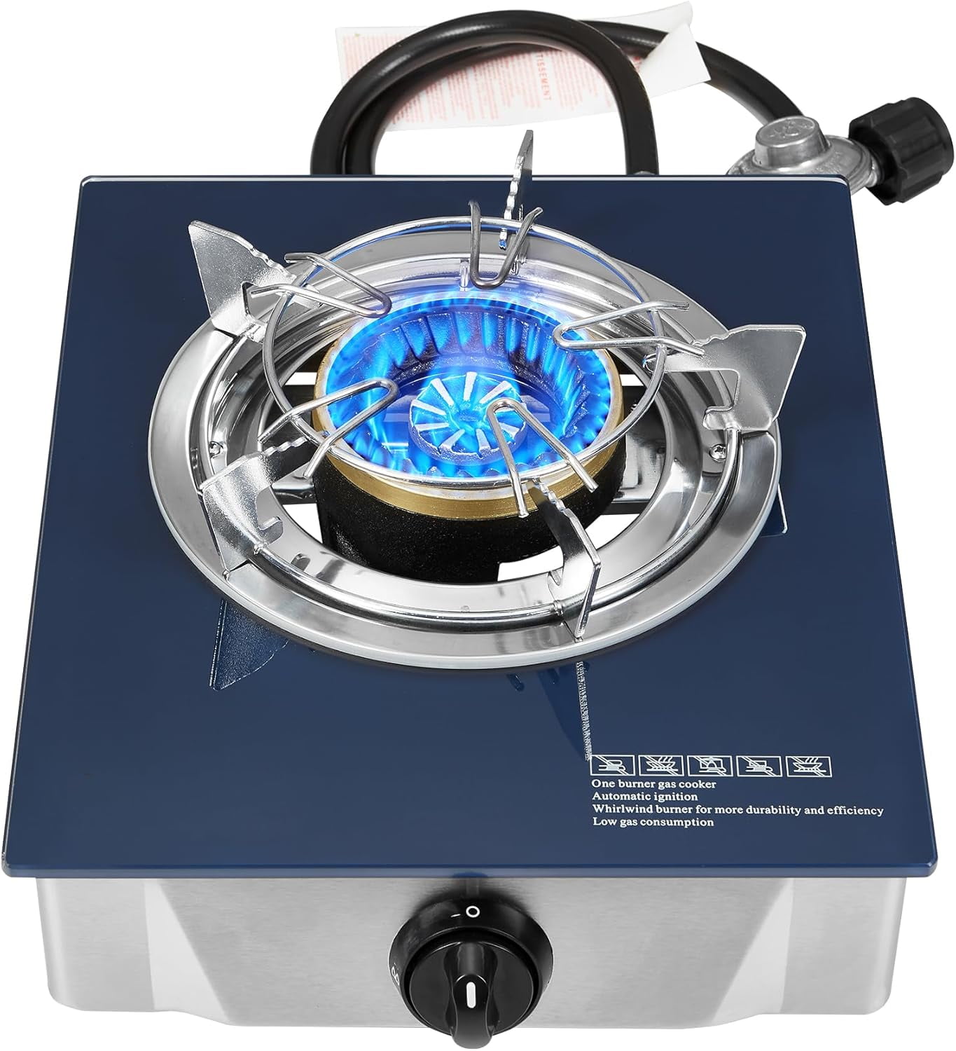 バーベキュー・調理用品 Coleman SINGLE GAS STOVE 120A Coleman Tabletop Portable Butane Camping Stove, 1 Burner