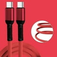 thumbnail image 6 of USB Cable for TCL 30 Z - 30W Ultra Fast Power Delivery Charging USB-C to USB-A (Heavy Duty Nylon) Type-C USB Cable - 3.3Feet - Red, 6 of 7