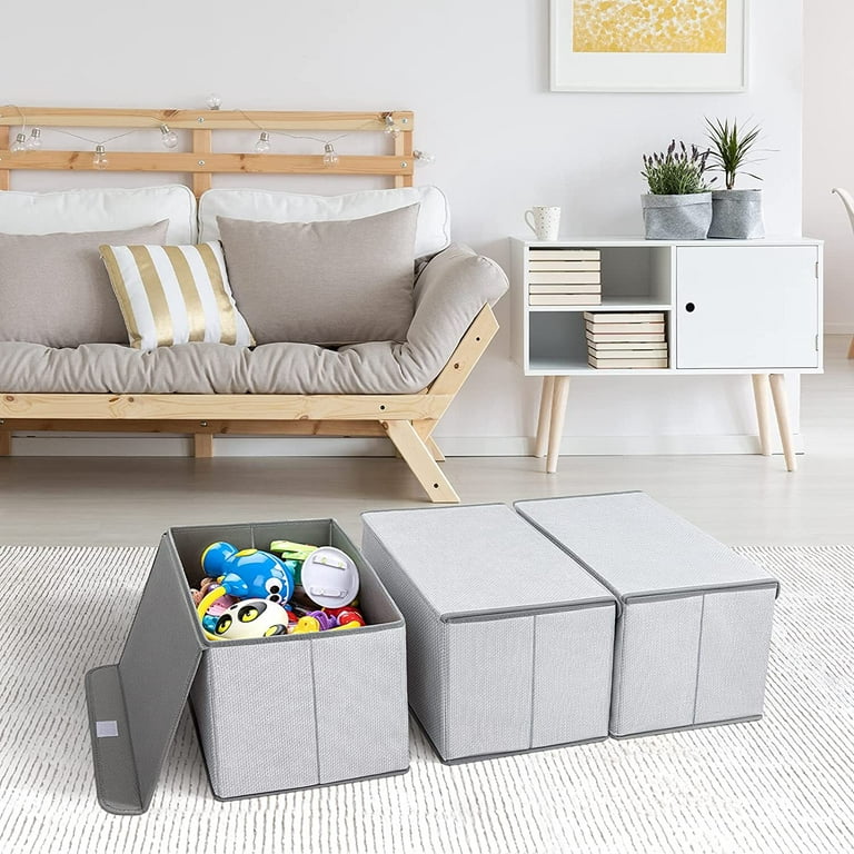 Simple Storage Dresser with 5 Fabric Drawers, Gray for Living Room Bed Room  - SortWise®