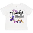 thumbnail image 3 of Inktastic Thankful and Blessed Inspirational Saying with Flowers Boys or Girls Toddler T-Shirt, 3 of 5