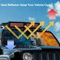 thumbnail image 5 of Uorisanigo Windshield Sun Shade for Jeep Wrangler JL/JLU 2018-2024 & Jeep Gladiator JT 2020-2024 Foldable Cool Lion Print Front Sunshade, Blocks UV Rays and Heat Keep Vehicle Cooler, 5 of 7