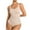 Beige, variant on aidice Summer Bodysuits for Women Square Neck Sleeveless Slim Fitting Stretch Lace Rompers Underwear