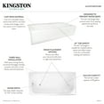 thumbnail image 6 of Aqua Eden VCTAP603015L 60" Cast Iron Rectangular 3-Wall Alcove Tub, Left Drain Hole, White, 6 of 9