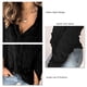 thumbnail image 5 of Camisas con cuello en V y botones para mujer, camisas de manga larga con solapa suave, holgadas, informales, elegantes, para oficina, citas, trabajo, compras, 5 of 6