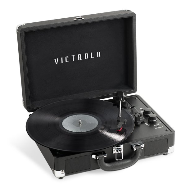 Victrola Journey Portable Suitcase Record Player 3speed Turntable w