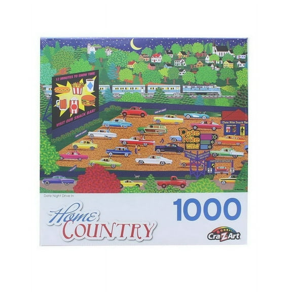Date Night Drive In 1000 Piece Jigsaw Puzzle