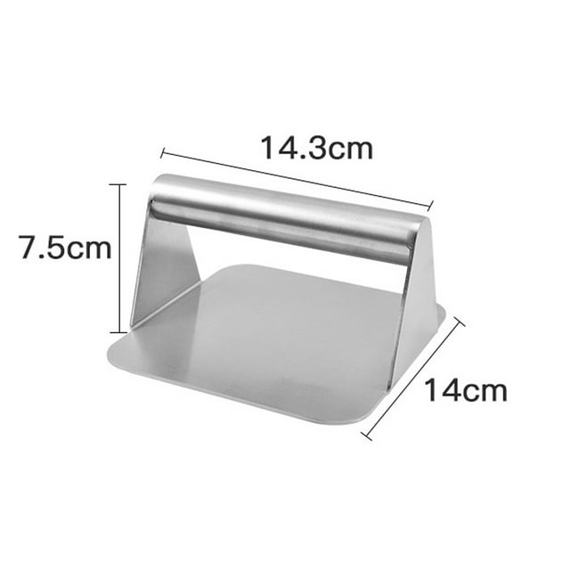 True Stainless Steel Smash Burger Press, Burger Smasher, BBQ Grill Press, Perfect Griddle Accessories for Flat Top Grill and Skillet, Easy to use, Dishwasher Safe