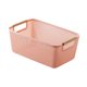 thumbnail image 2 of Cesta organizadora de almacenamiento hueca, cesta para ropa, organizador de escritorio decorativo Rosa, 2 of 9