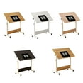 thumbnail image 2 of YUSAZENS Bureau Debout Mobile avec Roulettes, Bureau Assis-Debout à Hauteur Réglable pour Espaces Compacts, Bureau Roulant Pliable pour Bureau à Domicile, 2 of 9